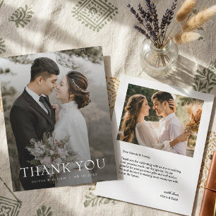 Convites Sobreposição de Foto Minimalista Casamento Elegant