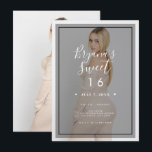 Convites Sobreposição de Tinta de Foto Escura 3 Moderno Min<br><div class="desc">Personalize da maneira que quiser.
Uma foto pode ser adicionada na frente e no verso.</div>