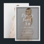 Convites Sobreposição de Tinta de Foto Escura 3 Moderno Min<br><div class="desc">Personalize da maneira que você quiser.
Uma foto pode ser adicionada na frente e no verso.</div>