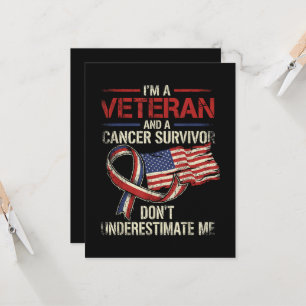 Convites Sobrevivente de Câncer Veterano Não Me Subestime