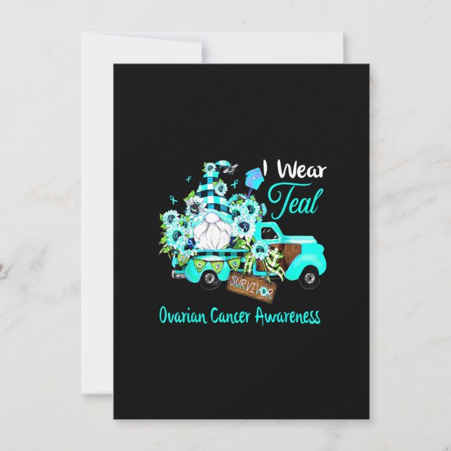 Convites Sobrevivente do Gnome de Flores Conscientização do (Frente)