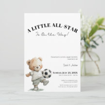 Soccer Baby Shower Invitation | A Little All-Star