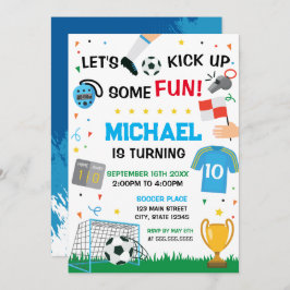 Convites Soccer Birthday boy Invitation