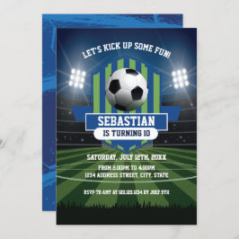 Convites Soccer Birthday Invitation