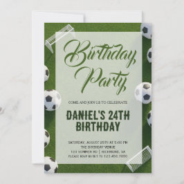 Convites Soccer Birthday Party