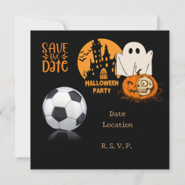 Convites Soccer halloween para jogador