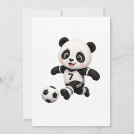 Convites Soccer Panda Invitation 