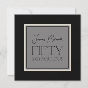 Convites Sofisticado Para Ele 50 Fabuloso Partido
