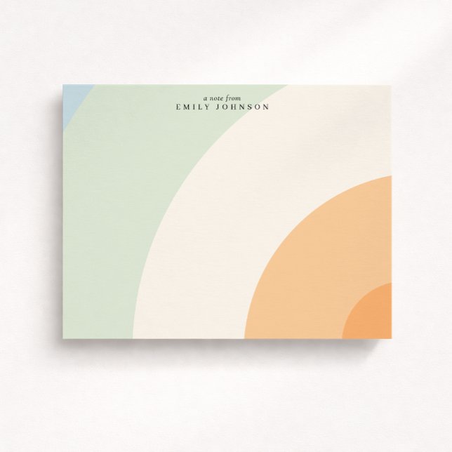 Convites Soft Arc Pastel Note Card (Criador carregado)