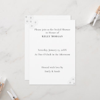 Convites Soft Bloom Elegance Bridal Shower invitation card