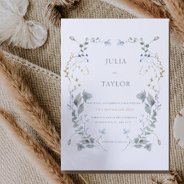 Convites Soft Floral Wedding Invitation – Elegant Colorful