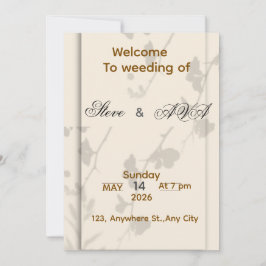Convites Soft Grey Elegant Wedding Invitation | Romantic & 