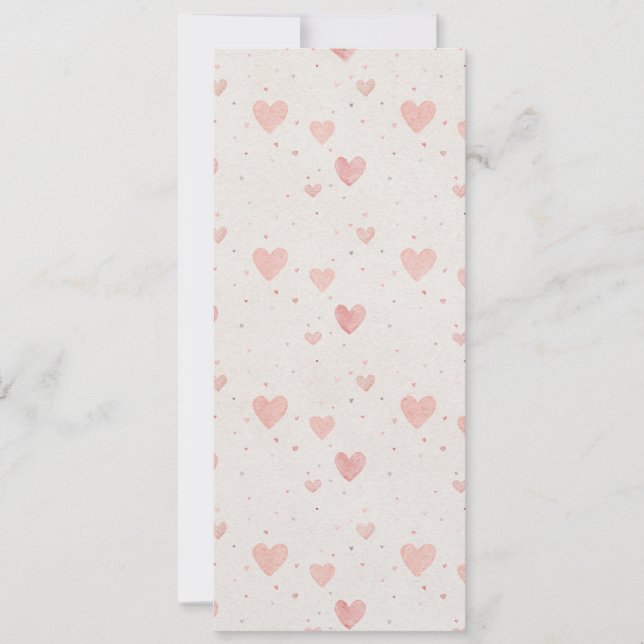 Convites Soft Heart Pattern Invitation (Frente)