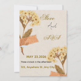 Convites Soft Modern Wedding Invitation – Simple & Elegant 