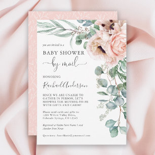 Convites Soft Pastel Baby Shower by Mail