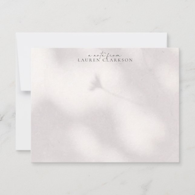 Convites Soft Shadow  Note Card (Frente)