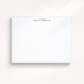 Convites Soft Stripe Note Card