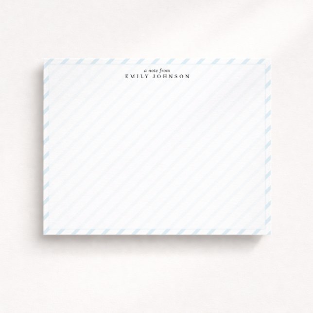 Convites Soft Stripe Note Card (Criador carregado)