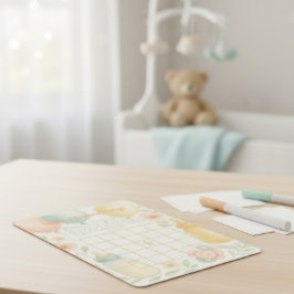 Convites Soft Watercolor Baby Shower Bingo Card