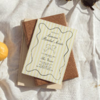 Soirée Bridal de Stripes Amarelas Suaves