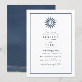 Convites Sol Celestial & Lua Azul