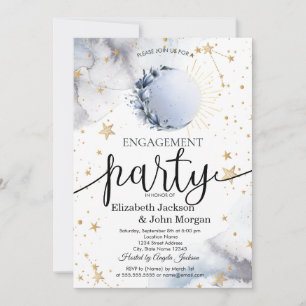 Convites Sol Celestial,Lua Azul,Noivado de Estrelas