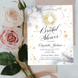 Convites Sol Celestial,Lua,Chá de panela de estrelas