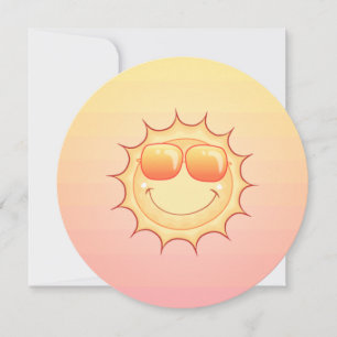 Convites Sol sorridente