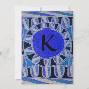 Convites SOLAR GOLD MONOGRAM, azul turquesa preto brilhante