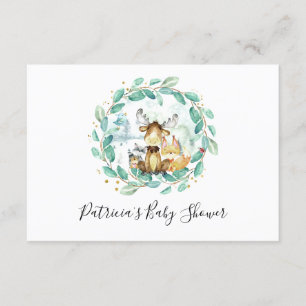 Convites Solicitação de Livro Chá de fraldas Verde para Ani