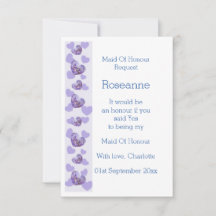 Solicitação de Madrinha de casamento de Coração de