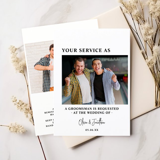 Convites Solicitação de Proposta de Padrinho de casamento F (Criador carregado)