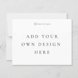 Convites SOLTEIRO LADO 4,25x5,5 polegadas Paisagem da Placa