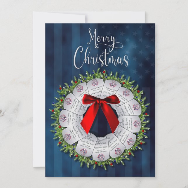 Convites Solteiro Militar Natal Dois Lados (Frente)