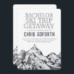 Convites Solteiro Ski Trip Weekend Getaway<br><div class="desc">Quer seja uma festa de cheio ou uma fuga de fim de semana com as caras, temos você coberto com nosso convite de evento mínimo e robusto. Uma viagem só de cara é uma raça especial de viagem. Seja uma reunião, uma despedida de solteiro ou apenas uma fuga aleatória com...</div>