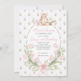 Convites Some Bunny is One Invitation, Bunny Birthday