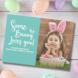 Convites Some Bunny Loves You Cute Easter Photo