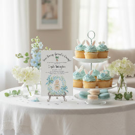 Convites Some Bunny Special Is Coming Wreath Baby Shower 
