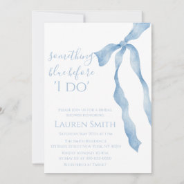 Convites Something Blue Before I Do" Bridal Shower Invitati
