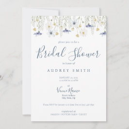 Convites Something Blue Bridal Shower Invitation