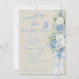 Convites Something Blue Hydrangea Bridal Shower Invitation