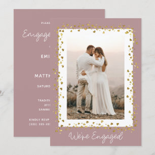 Convites Somos a Festa de noivado de Fotos Personalizadas E