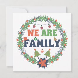 Convites "Somos Família" Natal