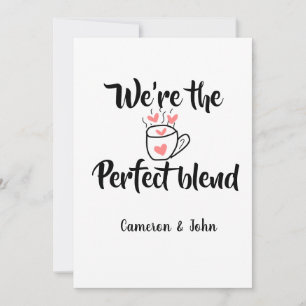 Convites Somos o nome do vale do amor do café perfeito