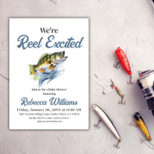 Somos Reel Excitou Pequeno Chá de fraldas de Pesca