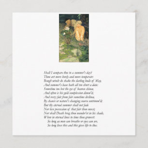 Convites Soneto de Shakespeare # 18