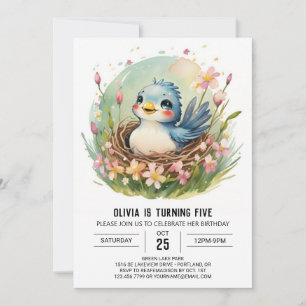 Convites Songbird Colibri Bird Birthday