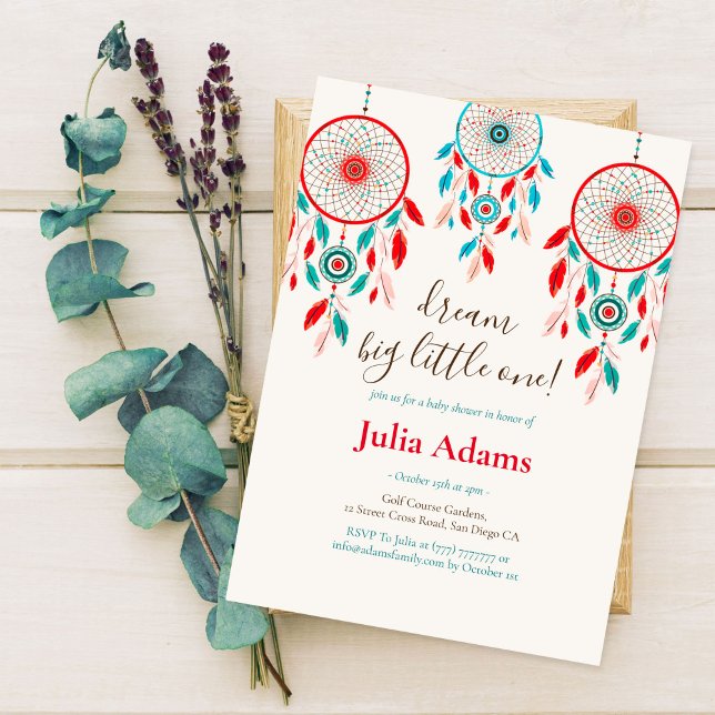 Convites Sonhe um chá de fraldas grande (Criador carregado)