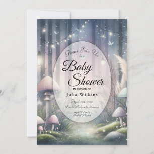 Convites Sonho à Luz de Lanterna Floresta Encantada Chás de