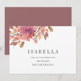 Convites Sonho de outono | Wedding Be My Bridesmaid